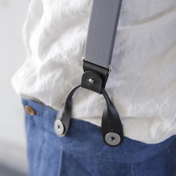 30mm Classic Suspender beigeクラシックサスペンダーベージュ 8枚目の画像