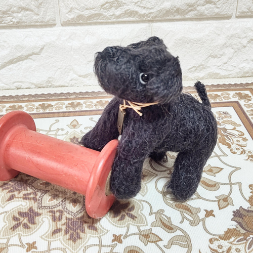 黒いタレミミちゃん いぬ ワンワン 海外作家様 ハンドメイド