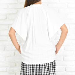シンプルなスキッパーシャツ　＜ホワイト＞ 8枚目の画像
