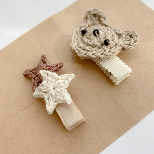 ベビー ヘアクリップ ハンドメイド 男の子 女の子
