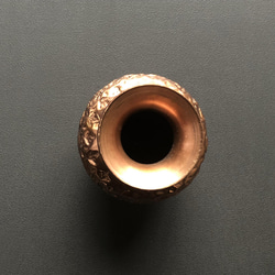ペルシャの銅製　飾り壺　花器（ガラムザニー）【GHALAM ZANI -001】 2枚目の画像