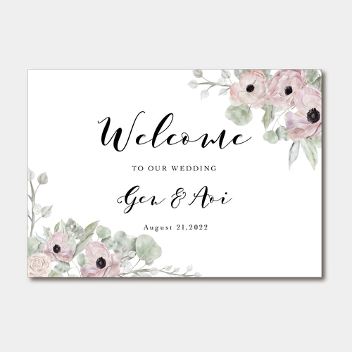 ウエディング 結婚 ウェルカムボード 横｜準備｜プレ花嫁