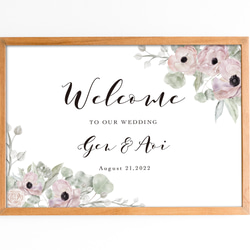 ウエディング 結婚 ウェルカムボード 横｜準備｜プレ花嫁｜ミニマル