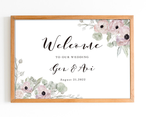 ウェルカムボード #a ウエディング 結婚 ウェルカムボード 横｜準備｜プレ花嫁