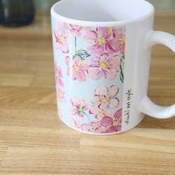 アートなひととき、桜のマグカップ　ティータイムやプレゼント、母の日に 3枚目の画像