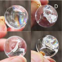 【剩餘B和D/水晶】大肥皂泡、虹膜石英、水晶珠、手術金球鏈 第6張的照片
