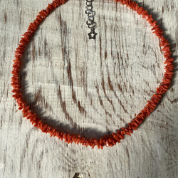 令和4年3月誕生石フェア・赤い枝珊瑚ネックレス【シルバー製アジャスター付】 6枚目の画像