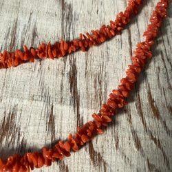 令和4年3月誕生石フェア・赤い枝珊瑚ネックレス【シルバー製アジャスター付】 9枚目の画像