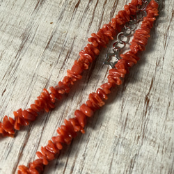 令和4年3月誕生石フェア・赤い枝珊瑚ネックレス【シルバー製アジャスター付】 8枚目の画像