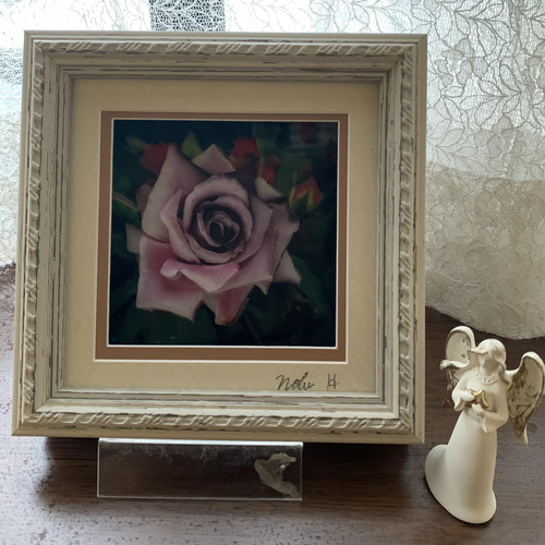シャドーボックス✨ライティングシャドーボックス✨紫の薔薇