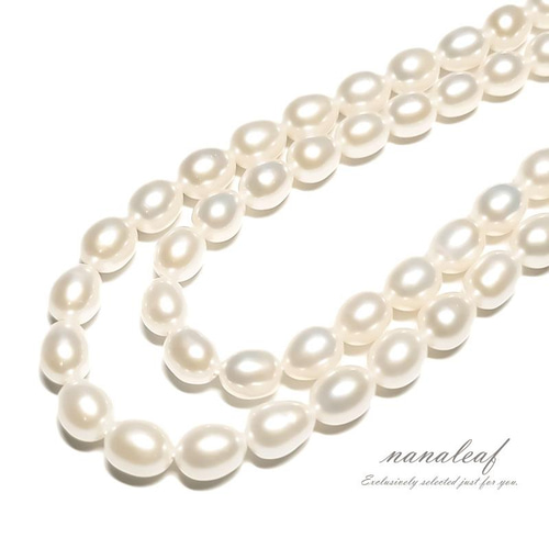 RE ARRIVAL/再入荷 ナゲット 2粒】淡水パール パールホワイト 天然 天然養殖 ◇ 8mm ピアス