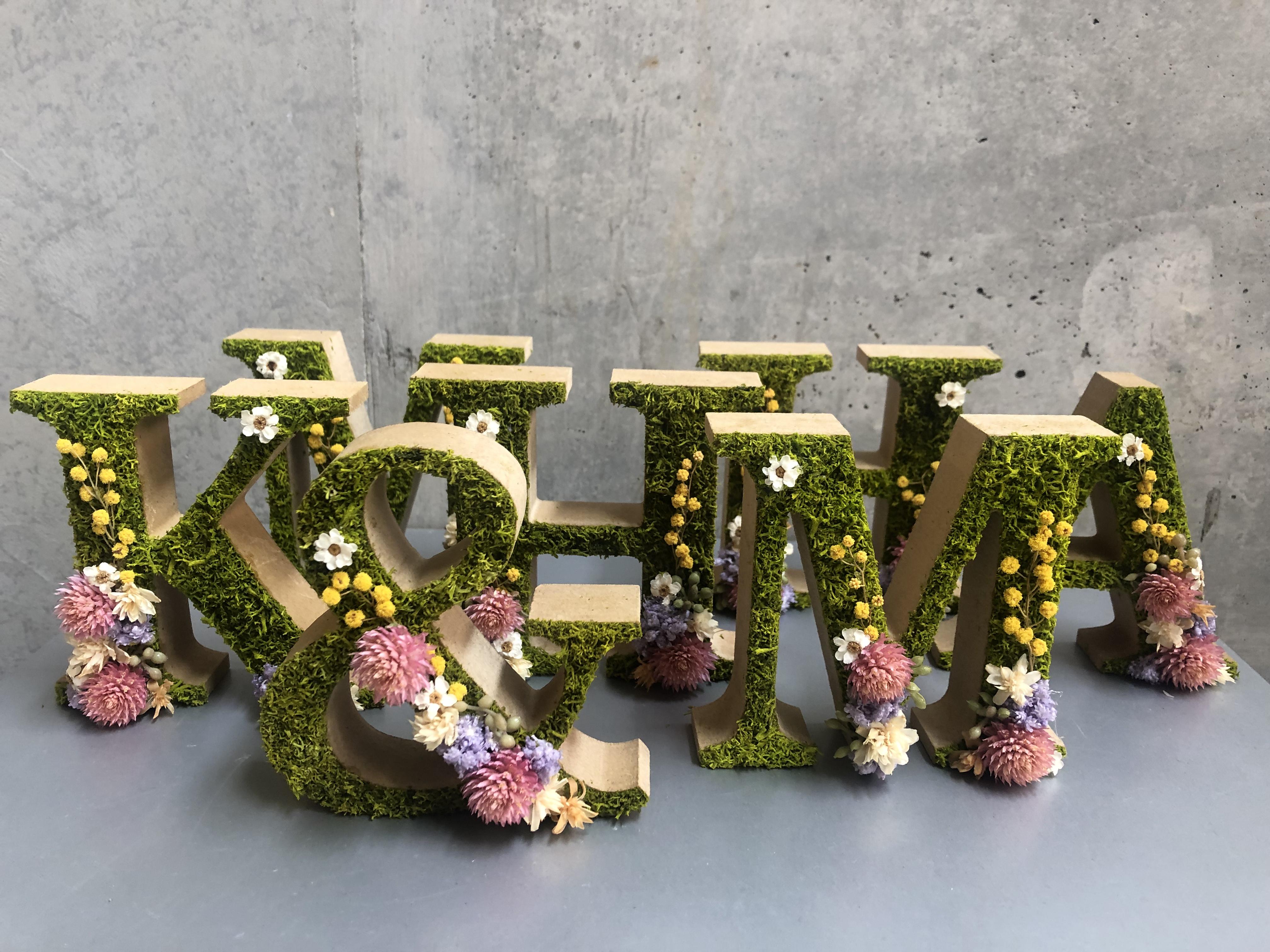 イニシャルオブジェ7文字　再販✖️2 6,643円