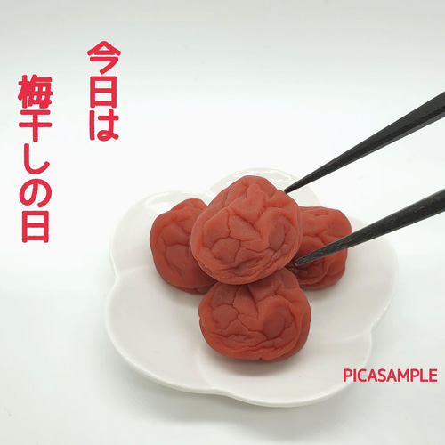 どう見ても 梅干し【しそ漬け】（立体模型）☆リアルな食品サンプルの