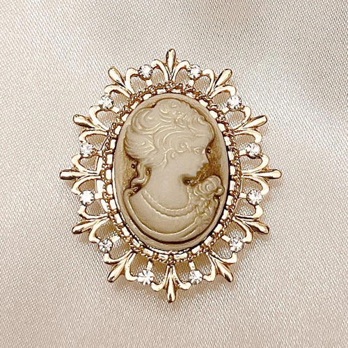 帯留め アンティーク レトロ カメオ 振袖 着物 前撮り 浴衣 帯留め