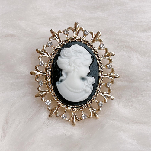 帯留め アンティーク レトロ カメオ 振袖 着物 前撮り 浴衣 帯留め