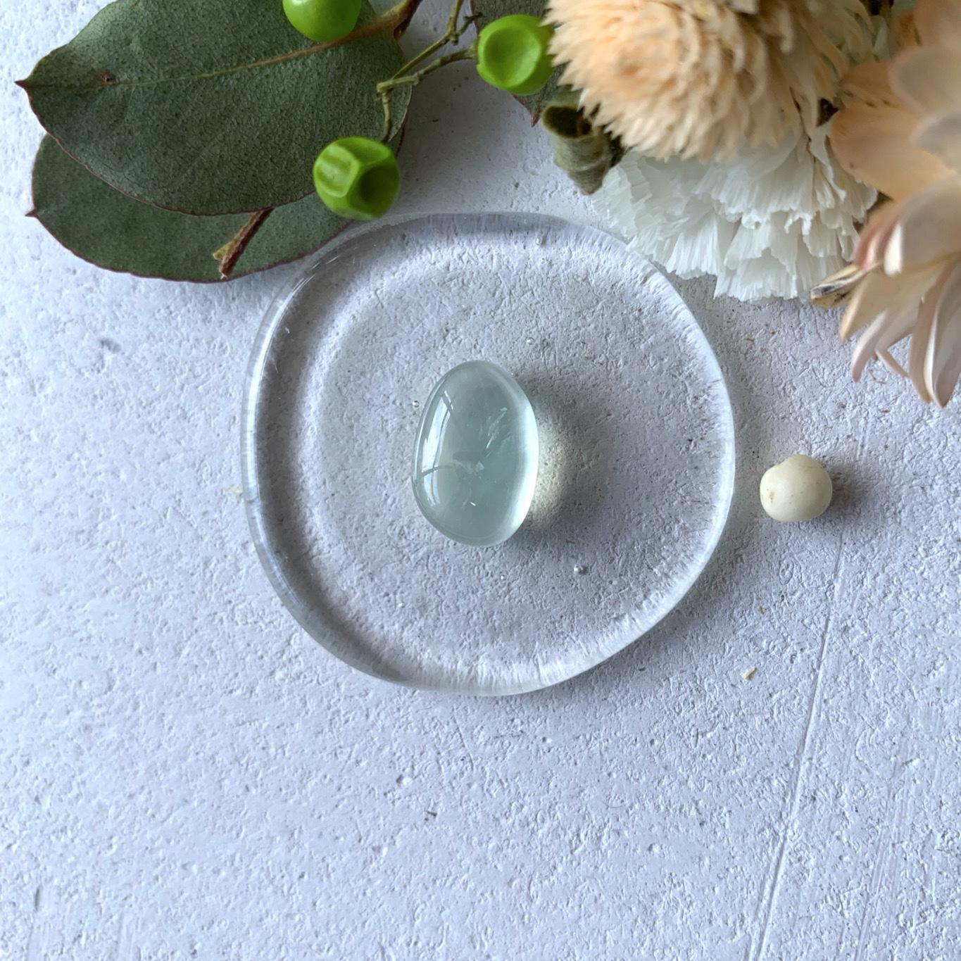 受注制作【13×0.9mm】プレナイト リング　m （真鍮•シルバー）