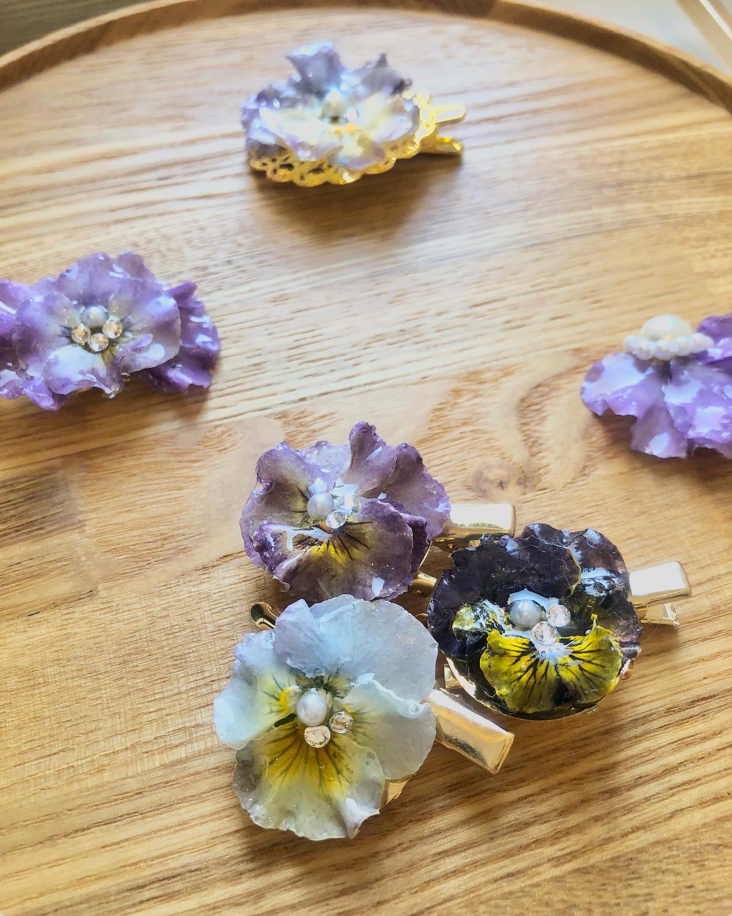 【ビオラ】ベビーヘアクリップ　キッズヘアクリップ　ヘアピン 男の子におすすめの3点セット* ベビーヘアクリップ ベビーヘアピン