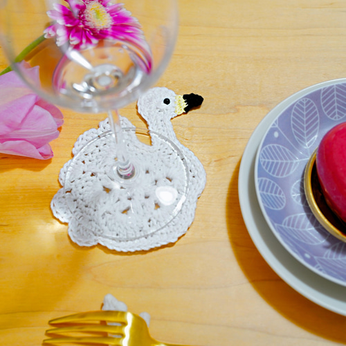 受注制作】スワンコースター 白鳥のコースター コースター