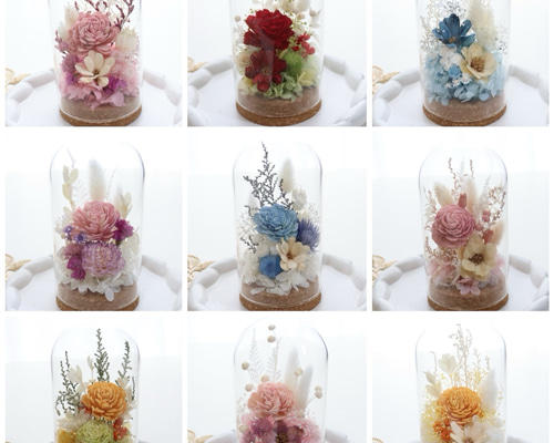 ドライフラワー プリザーブドフラワー ドームフラワー フラワー