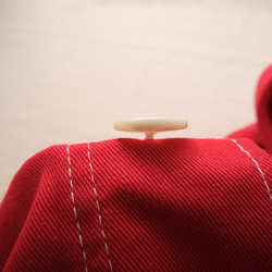 french work coat red size M 第14張的照片