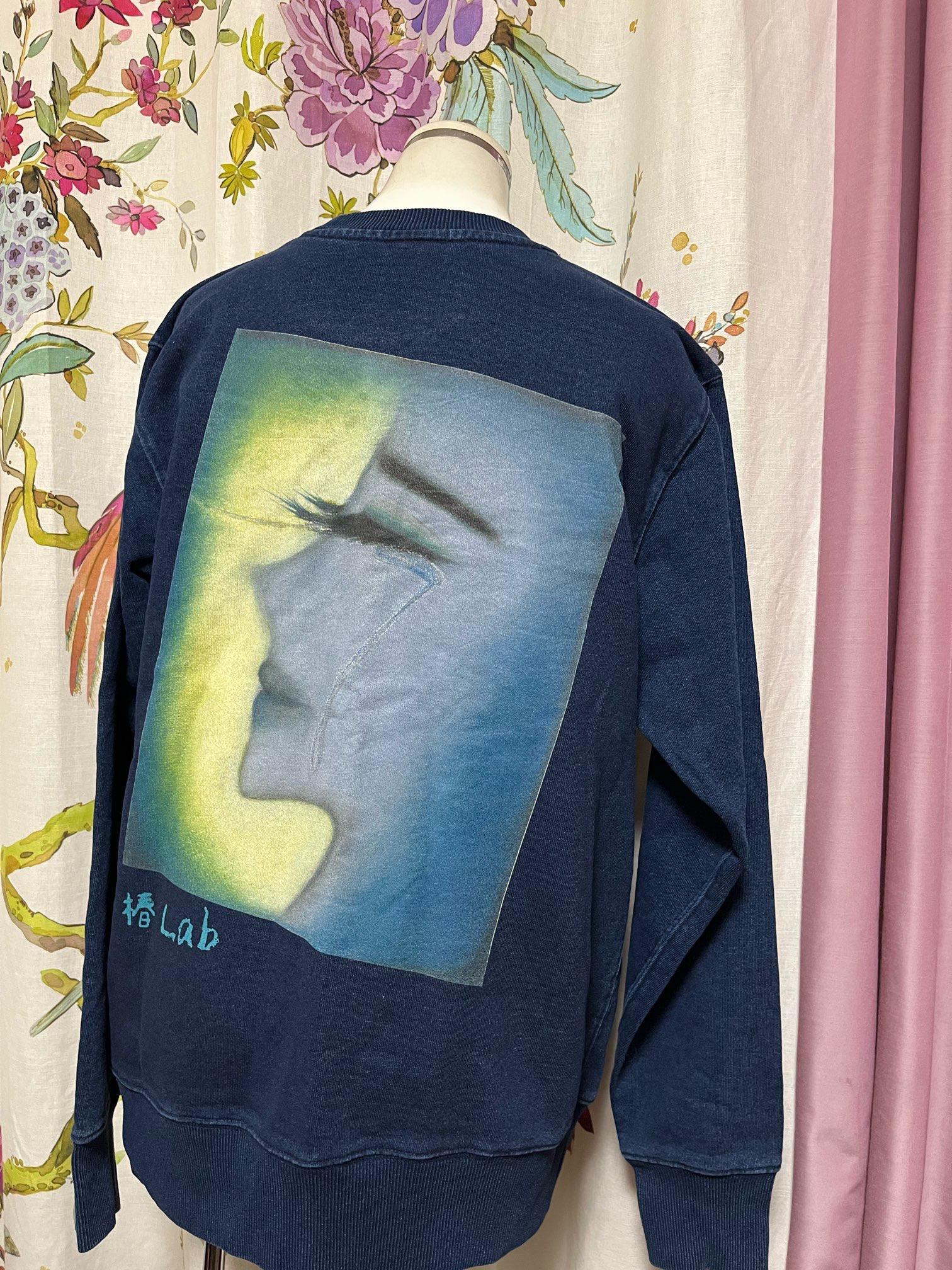 デニム地トレーナー