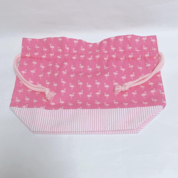 ピンクフラミンゴ お弁当袋 3枚目の画像