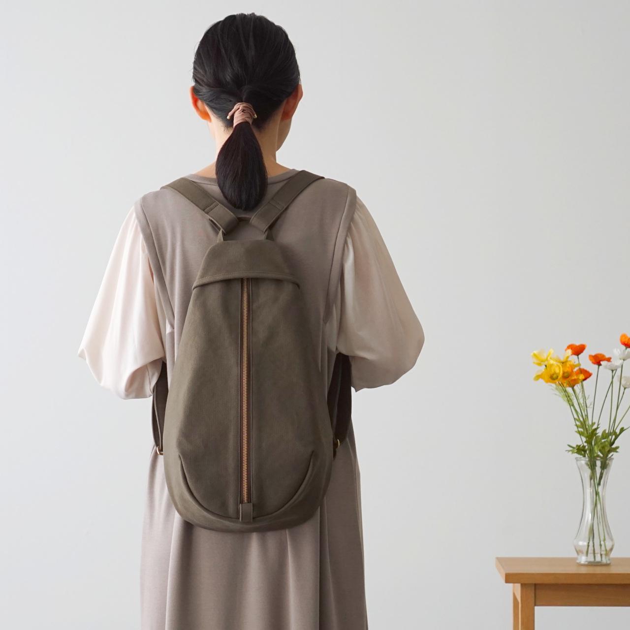 ベリー2 / カーキ 【受注制作】 Trocco 帆布バッグ