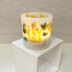 Botanical flower candle(ミモザ) ティーライトキャンドル付き 全品送料無料 5枚目の画像