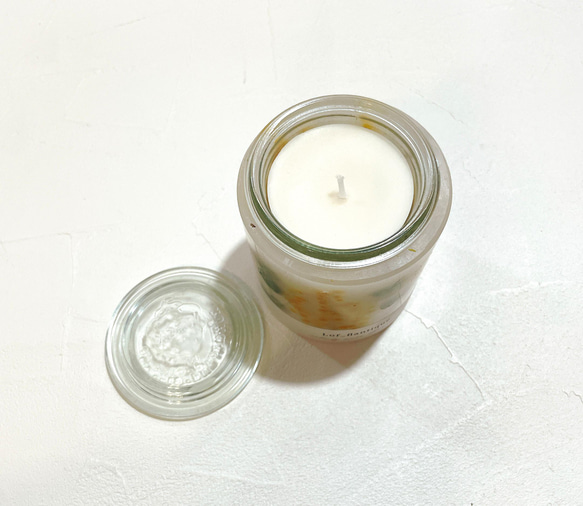 Botanical flower candle(ミモザ) ティーライトキャンドル付き 全品送料無料 4枚目の画像