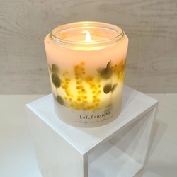 Botanical flower candle(ミモザ) ティーライトキャンドル付き 全品送料無料 6枚目の画像