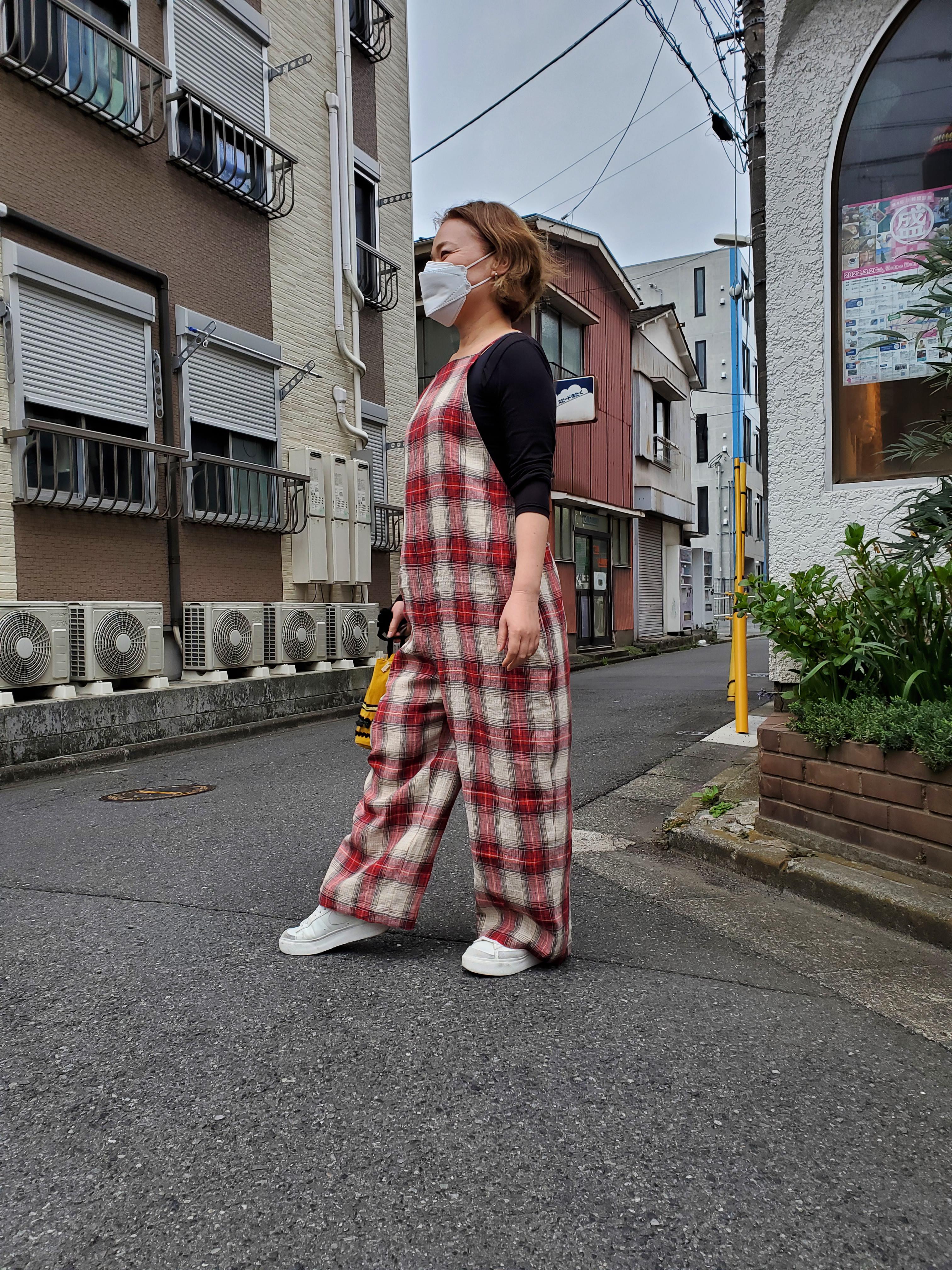 大人のサロペット　ストレスフリー