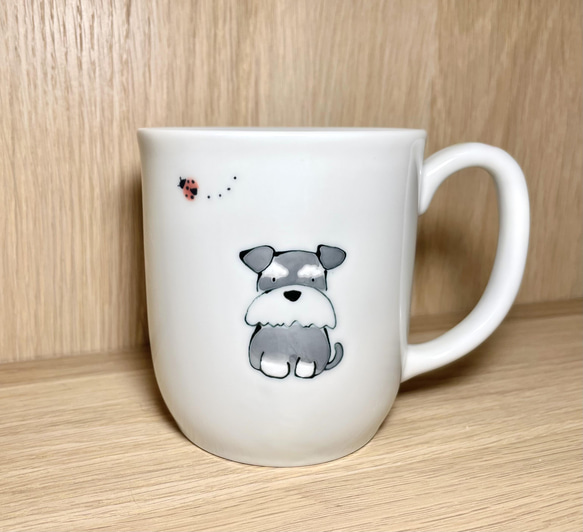 ミニチュアシュナウザーのマグカップ マグカップ mocomoco堂 通販