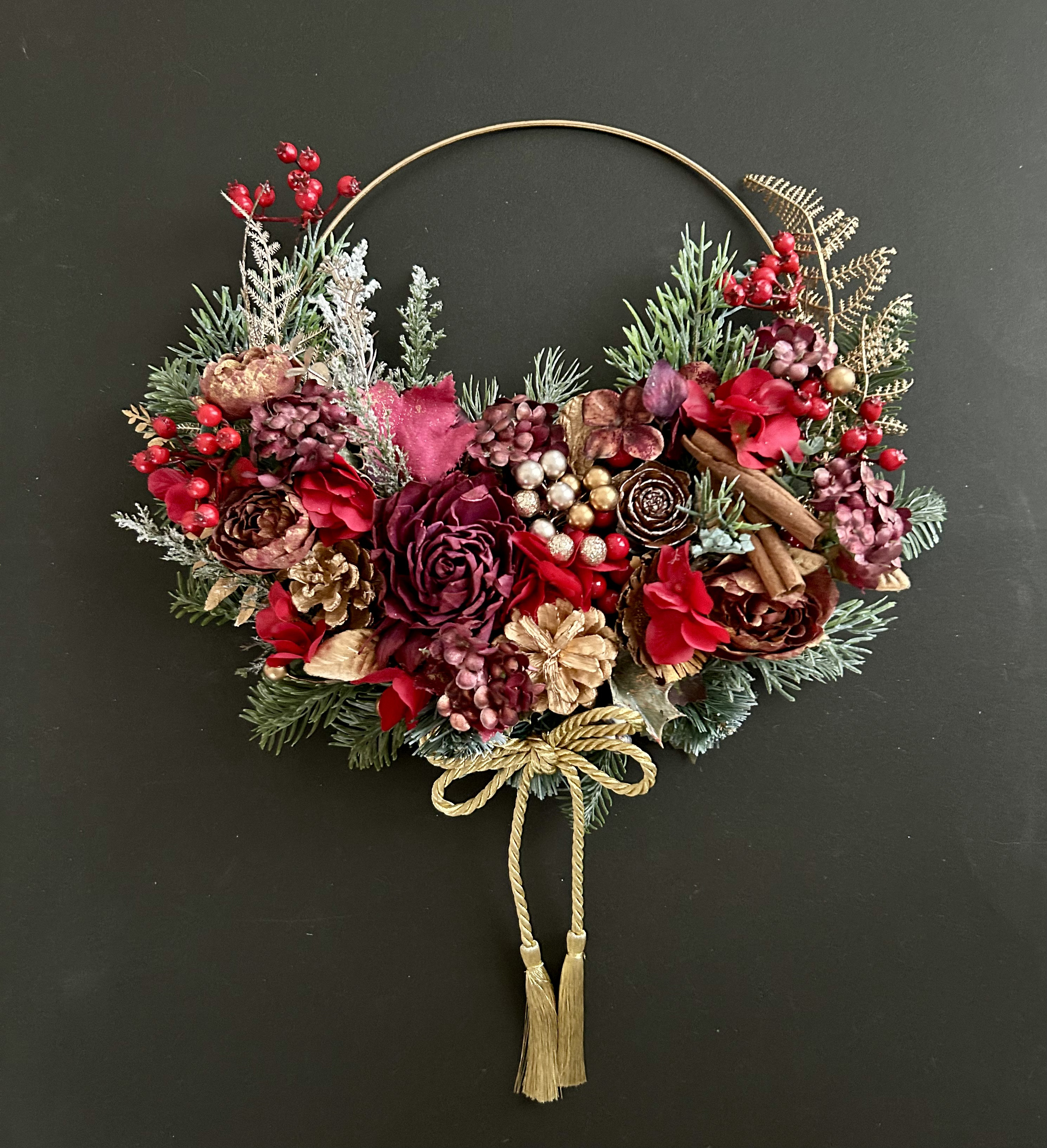 Flower ring wreath