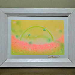 原画】『冒険の旅へ』（鳥の絵 ガラクタ アンティーク 森林