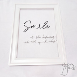 ワイヤーアート Smile «1日の始まりと終わりを笑顔で» 4枚目の画像