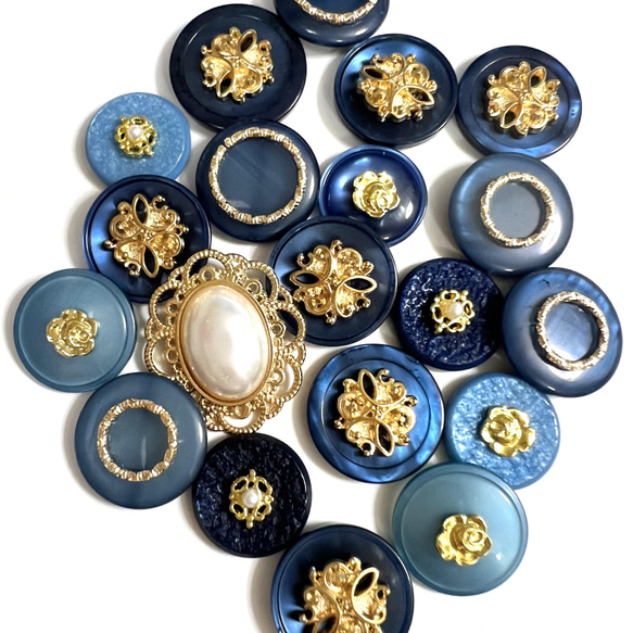 RaRaChi♡様◆専用 ボタンカボション◆ハンドメイド・レトロボタンカボション 裏処理不要！ 100ペア カボション ボタンカボションセット