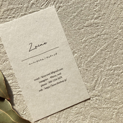 多様な字体と用紙◆ショップカード / アクセサリー台紙 / 名刺 / サンキューカード《Doodle 04》 9枚目の画像