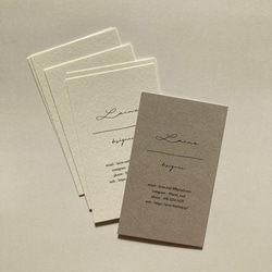 多様な字体と用紙◆ショップカード / アクセサリー台紙 / 名刺 / サンキューカード《Doodle 04》 4枚目の画像