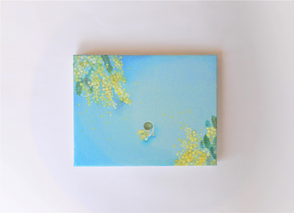 油絵 絵画アートパネル【ミモザ】 | HIROSHI1990