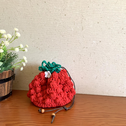 かぎ針編みいちご （slowly ver ☆苺の編み方☆strawberry