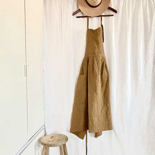 赤毛のアン風＊国産リネン100%エプロンワンピース エプロン I E N 通販