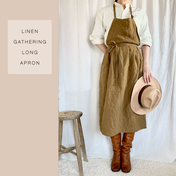 赤毛のアン風＊国産リネン100%エプロンワンピース エプロン I E N 通販