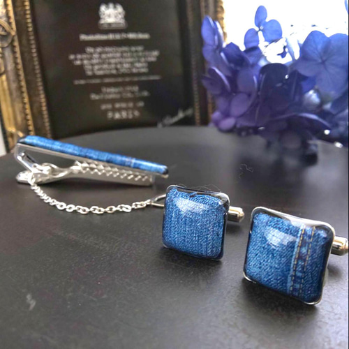 岡山からデニムを飾ろう～ 大人スタイルのダメージデニム柄ネクタイ