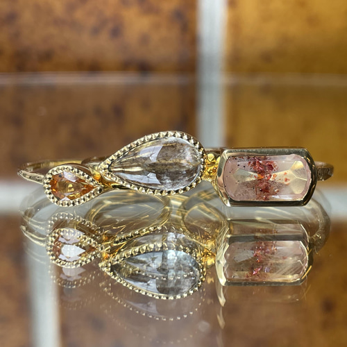 ゴールデン サファイア 華やかなイエローの雫 シルバーSV925