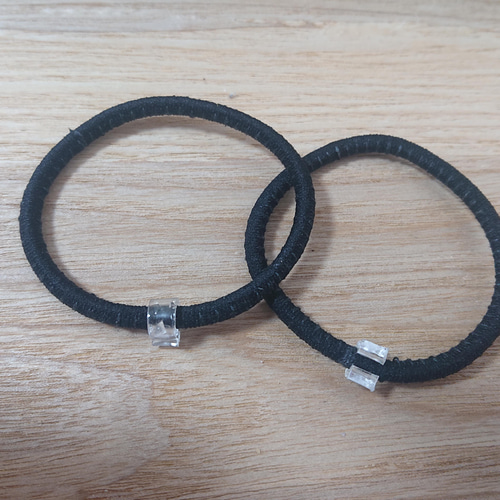 青い蝶×桜のレジンヘアゴム ヘアゴム Kemko 通販 13667848｜Creema