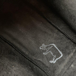 1940~60s フランス アンティーク ノベリストバッグ レザーバッグ トートバッグ 馬革 ブラック 5枚目の画像