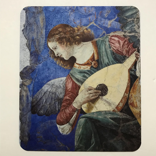 奏楽の天使 リュートを弾く天使 マウスパッド メロッツォ・ダ