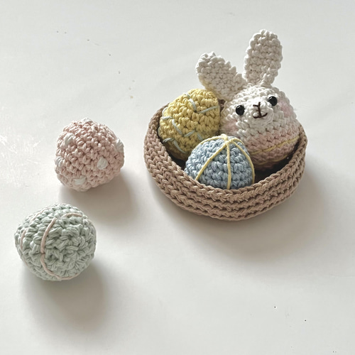 イースターの飾りに！イースターエッグのあみぐるみ個別売り