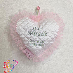 【It' a Miracle】パステルカラーのスペシャルウォールデコ②（pink） 1枚目の画像
