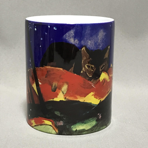 フランツ・マルク Two Cats （1913）マグカップ 2枚目の画像